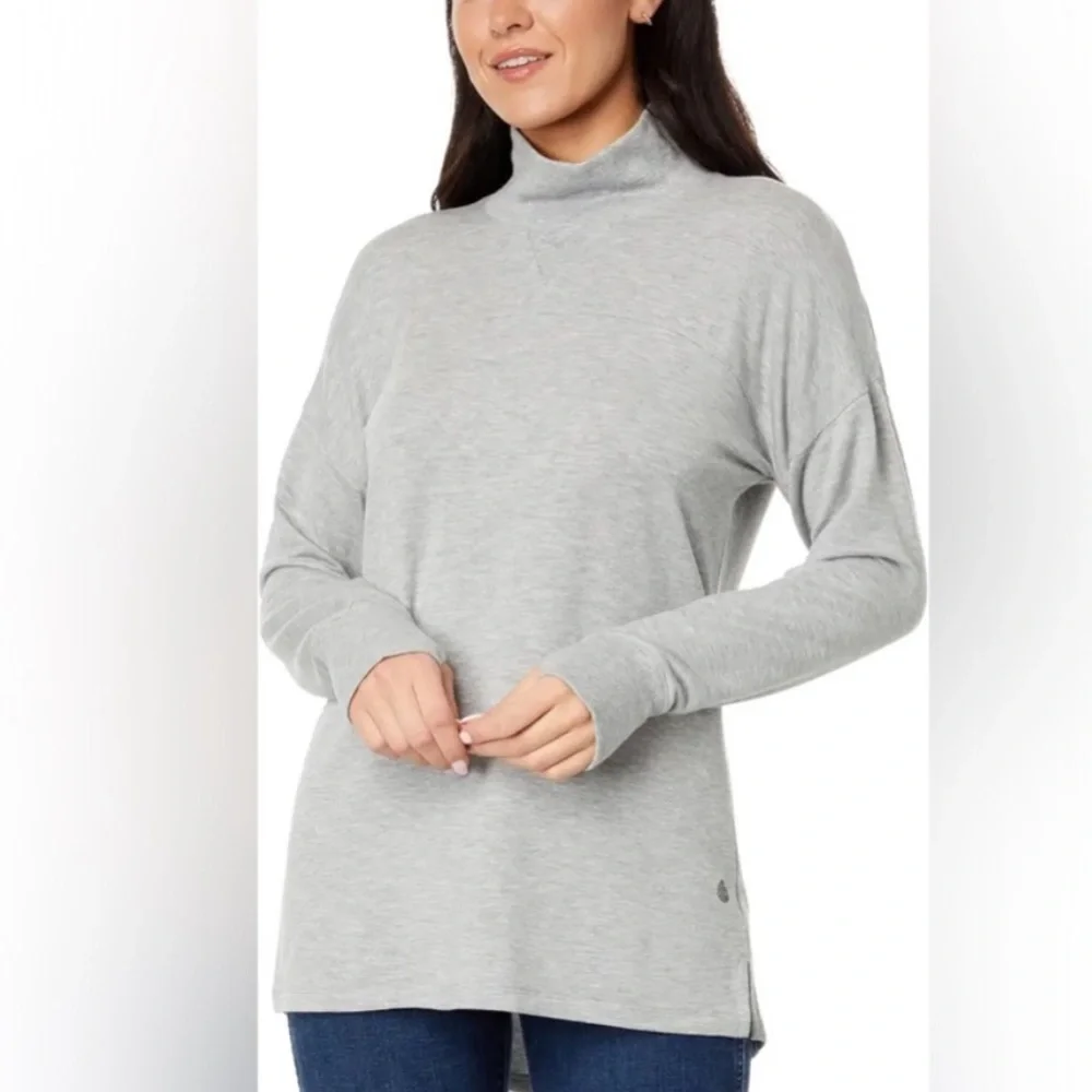 L.L. Bean Soft Flex Mock Neck Knit Pullover